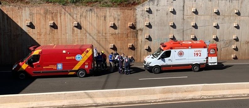 Casal fica ferido em acidente no Contorno Norte