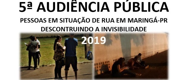 Audiência pública apresenta dados sobre população em situação de rua