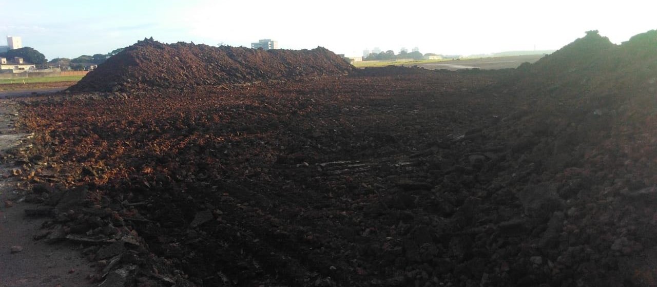 Pista do antigo aeroporto é demolida para construção de hospital