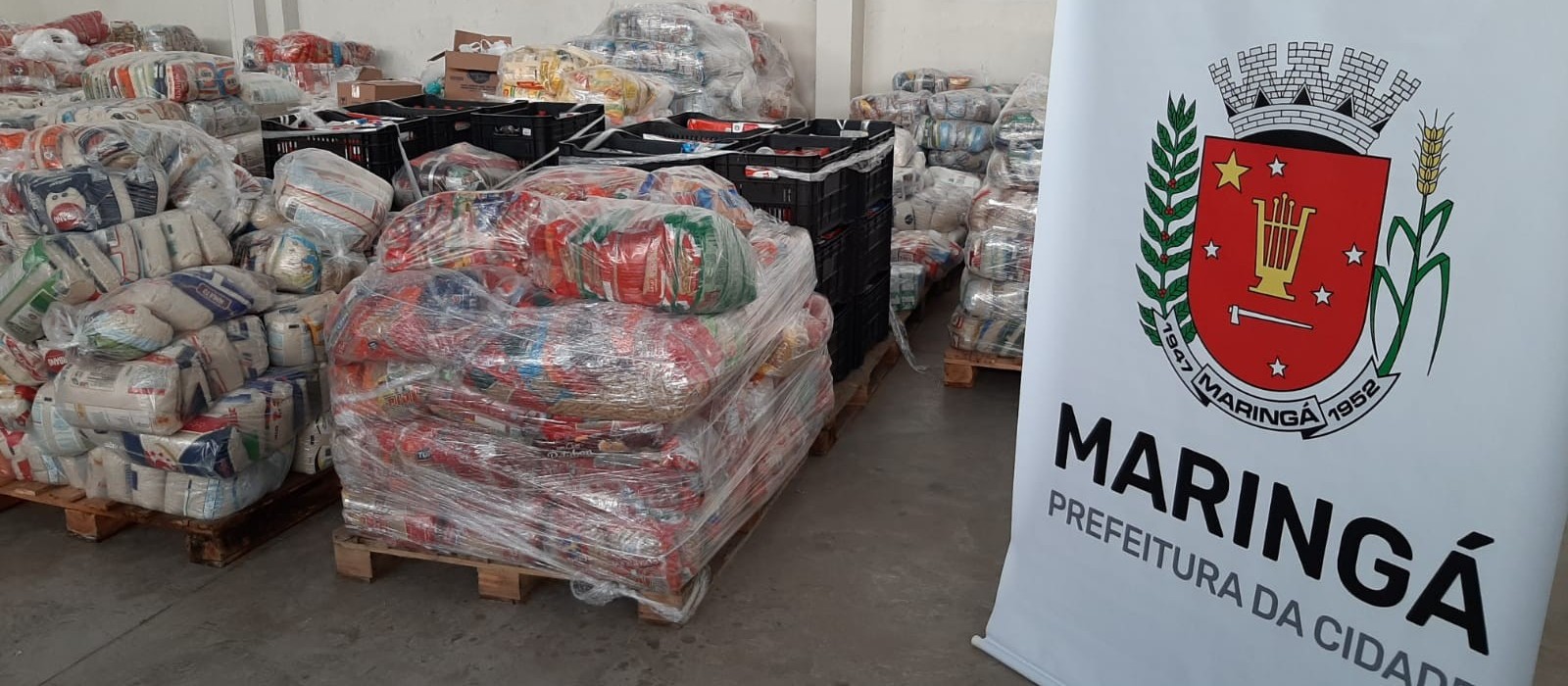 Prefeitura de Maringá e Provopar realizam entrega de 72 toneladas de alimentos