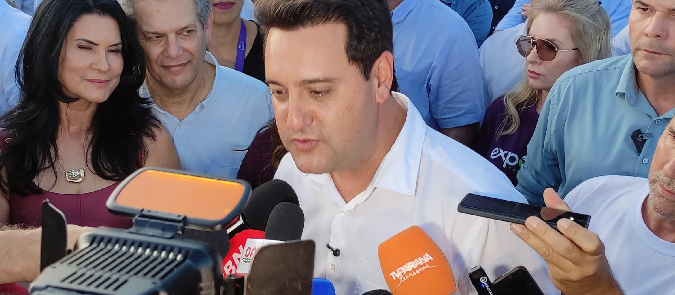 Ratinho Jr prestigia abertura oficial da Expoingá 2025