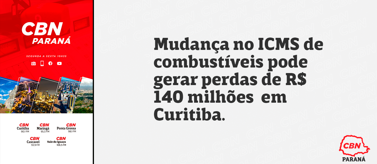 Mudança no ICMS de combustíveis pode gerar perdas de R$ 140 milhões  em Curitiba