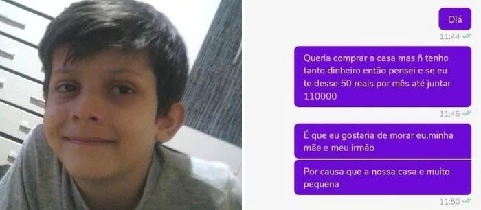 Vaquinha para ajudar menino que tentou comprar casa para mãe na OLX arrecada R$ 165 mil em menos de 24h