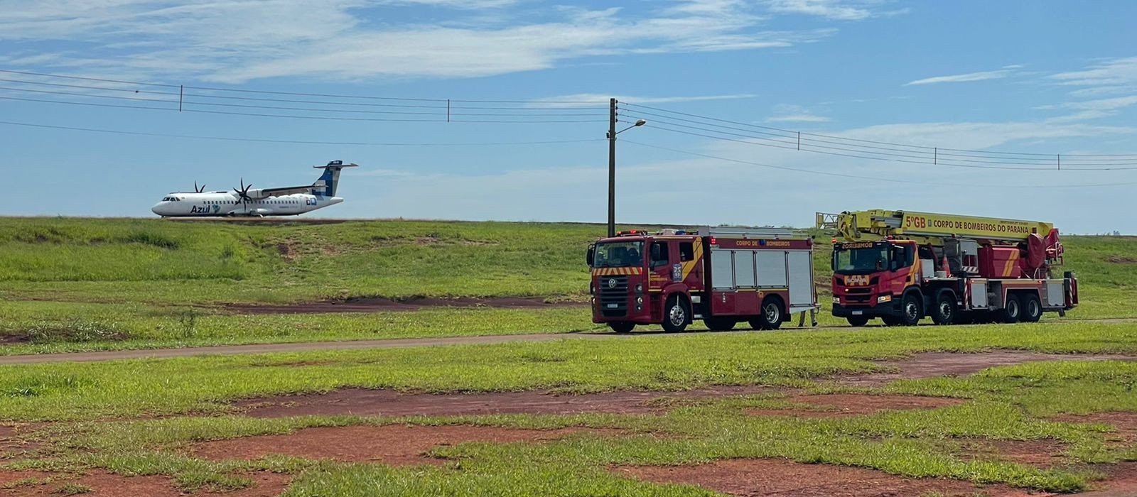 Após apresentar problemas técnicos, avião pousa em segurança no Aeroporto de Maringá