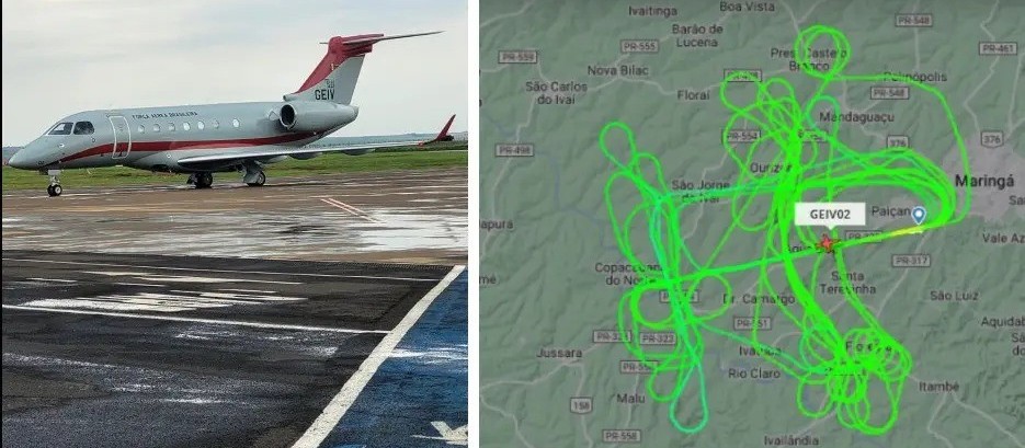 Por que o avião da Força Aérea Brasileira sobrevoou Maringá?