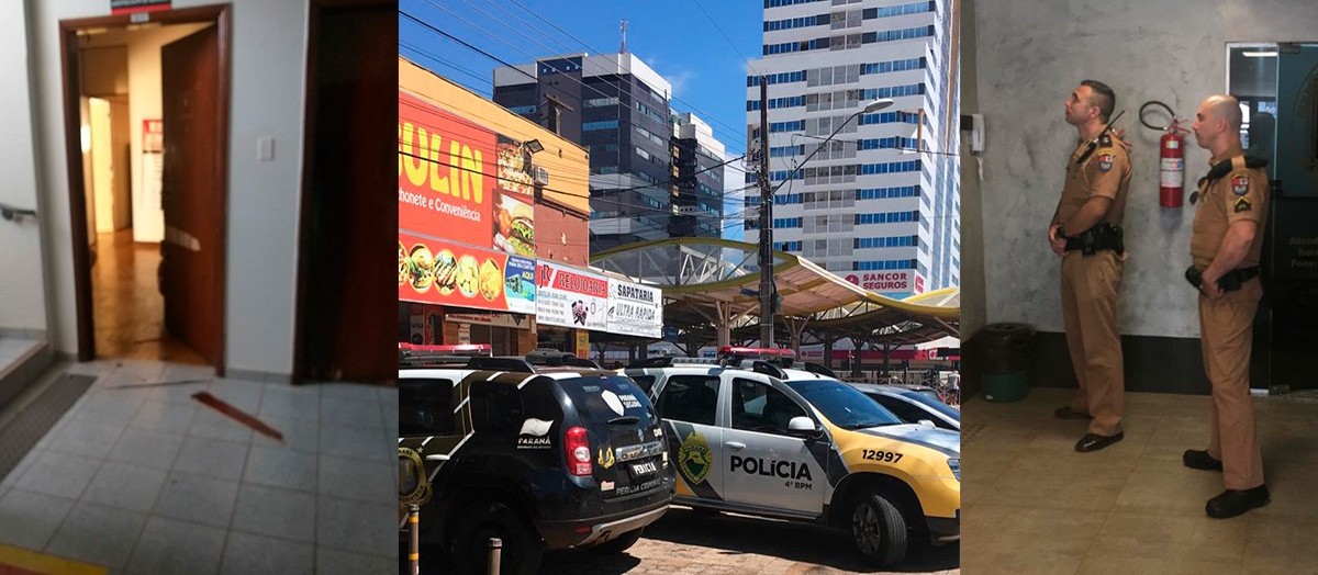 Ladrões invadem 14 salas de prédio no centro de Maringá