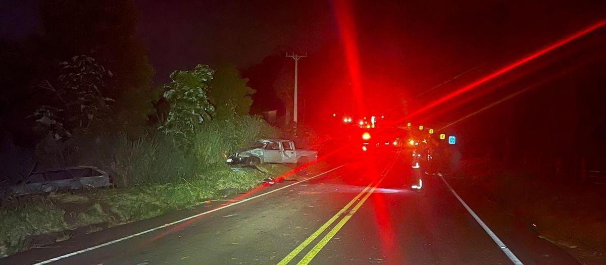 Quatro pessoas ficam feridas e uma criança morre em acidente na PR-485