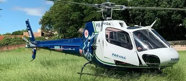Criança é trazida de helicóptero a Maringá após ser picada por escorpião