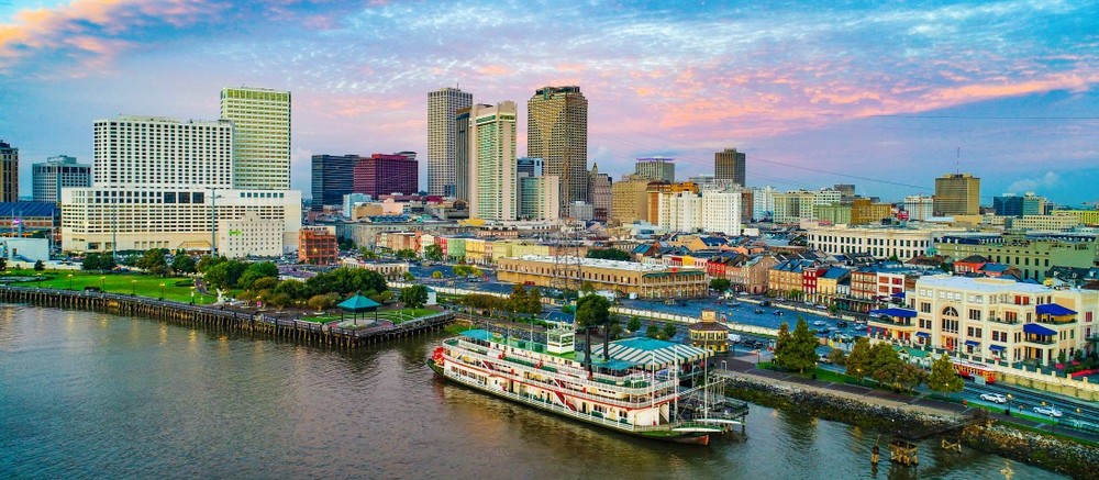 Cidades planejadas, como New Orleans