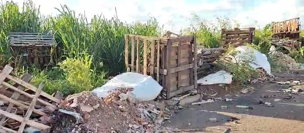 Empresa de Maringá é flagrada jogando lixo em terreno de Paiçandu