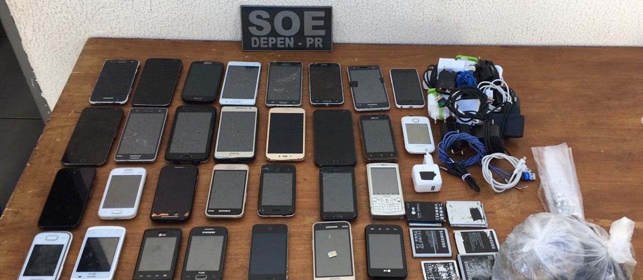 SOE apreende 38 celulares na cadeia pública de Marialva