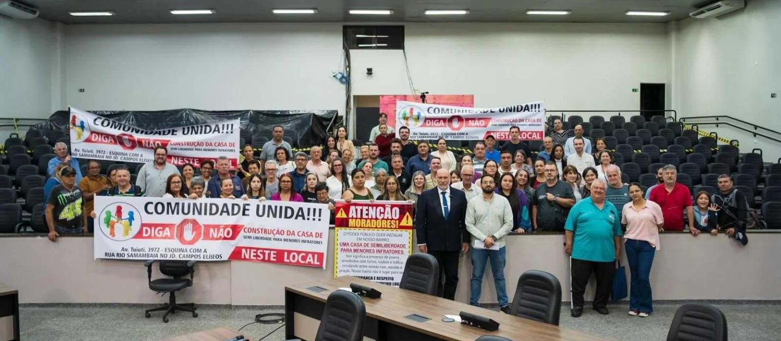 Audiência pública ouviu apelo de moradores contra Casa de Semiliberdade
