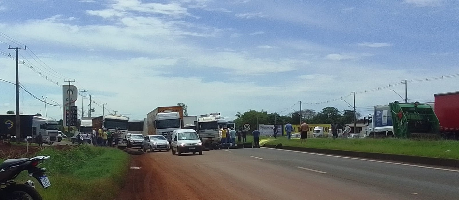 Reflexo dos bloqueios em Maringá