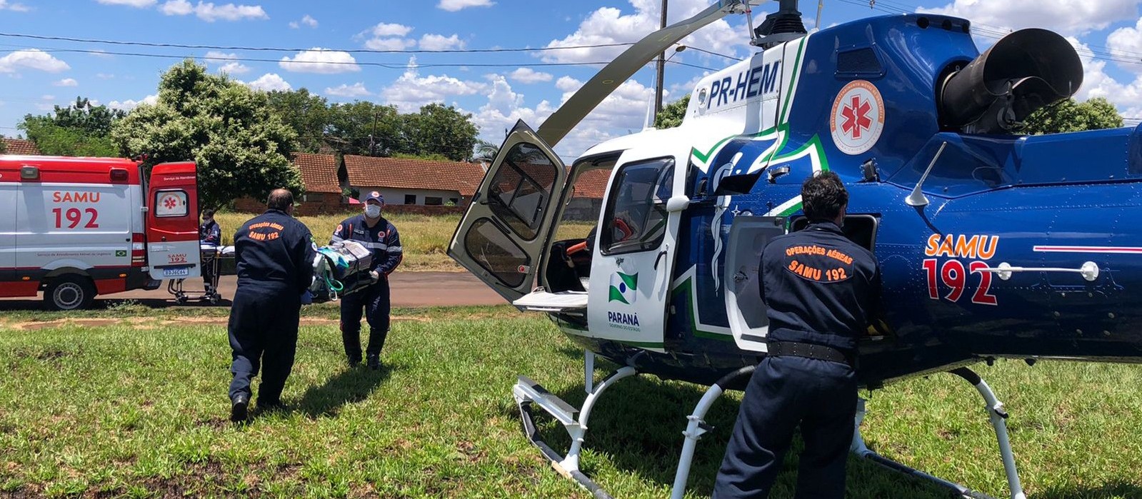 Adolescente é baleada em Astorga e levada de helicóptero ao HU de Maringá 