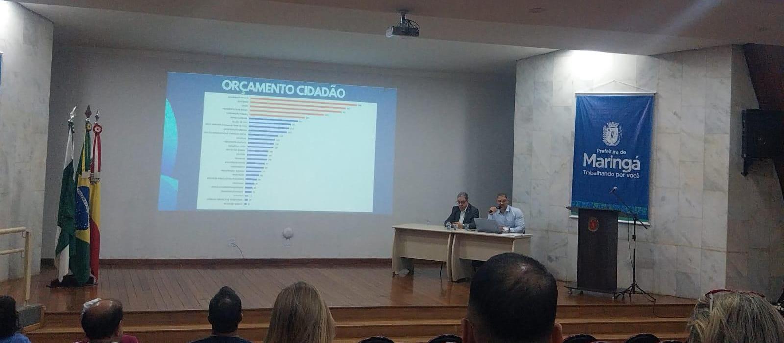 Orçamento da Câmara de Maringá terá aumento de 40% em 2026