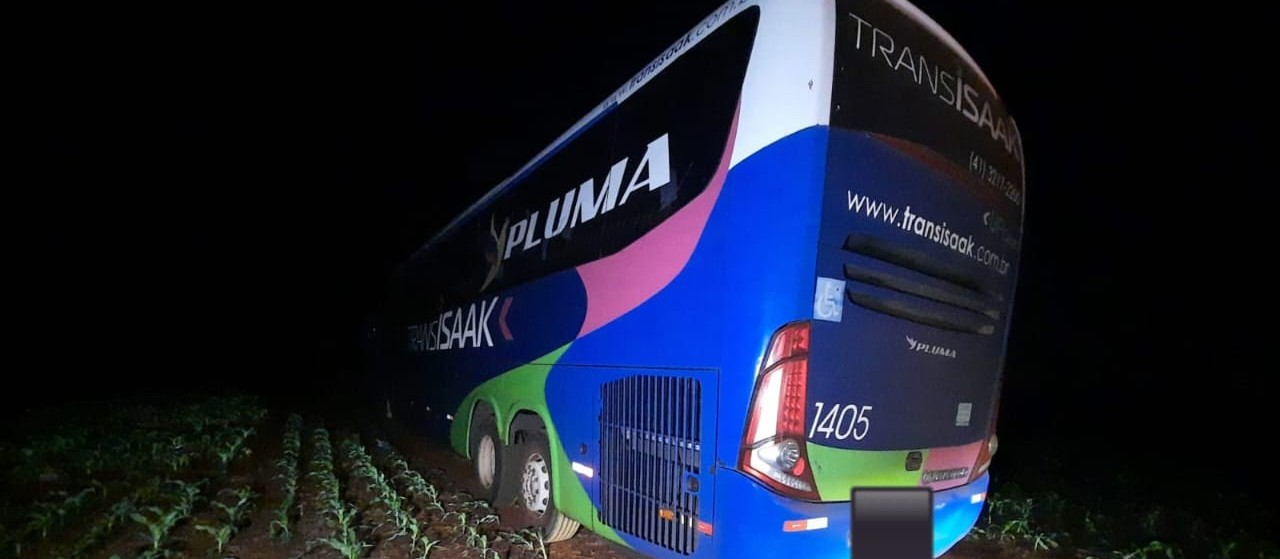  Ônibus com 38 passageiros é abordado na PR-317 e assaltado por suspeitos fortemente armados