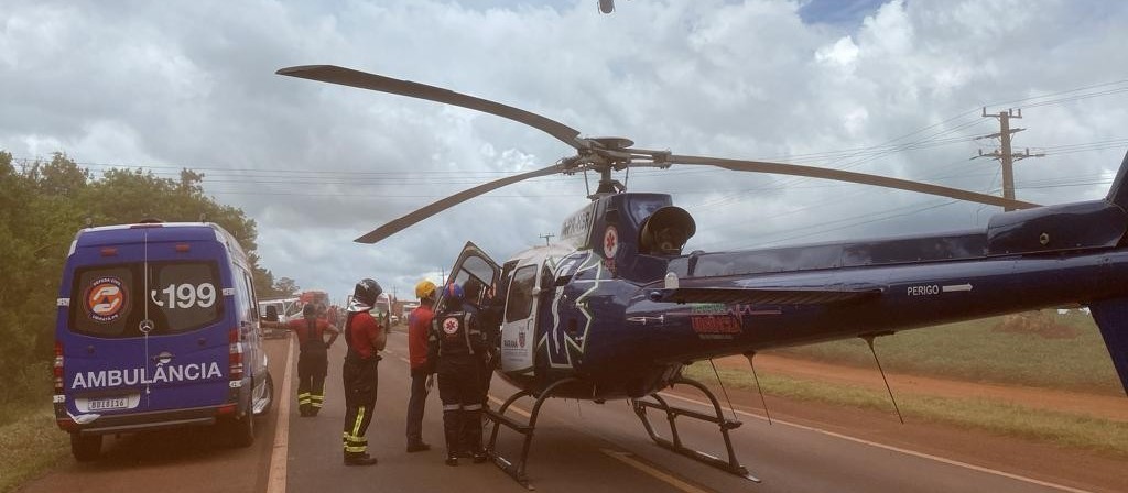 Viatura da PRF se envolve em acidente BR-369 entre Juranda e Ubiratã