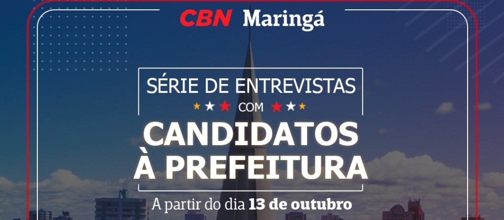 CBN entrevista candidatos a prefeito e a vice-prefeito de Maringá