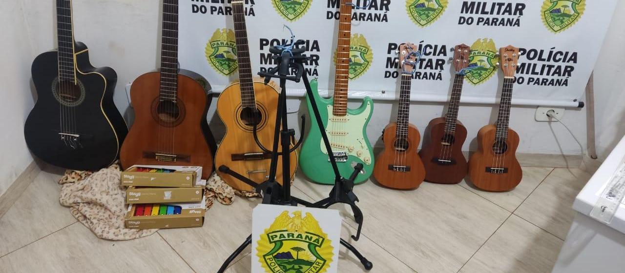 Casal é flagrado vendendo objetos furtados da Casa da Cultura de Goioerê