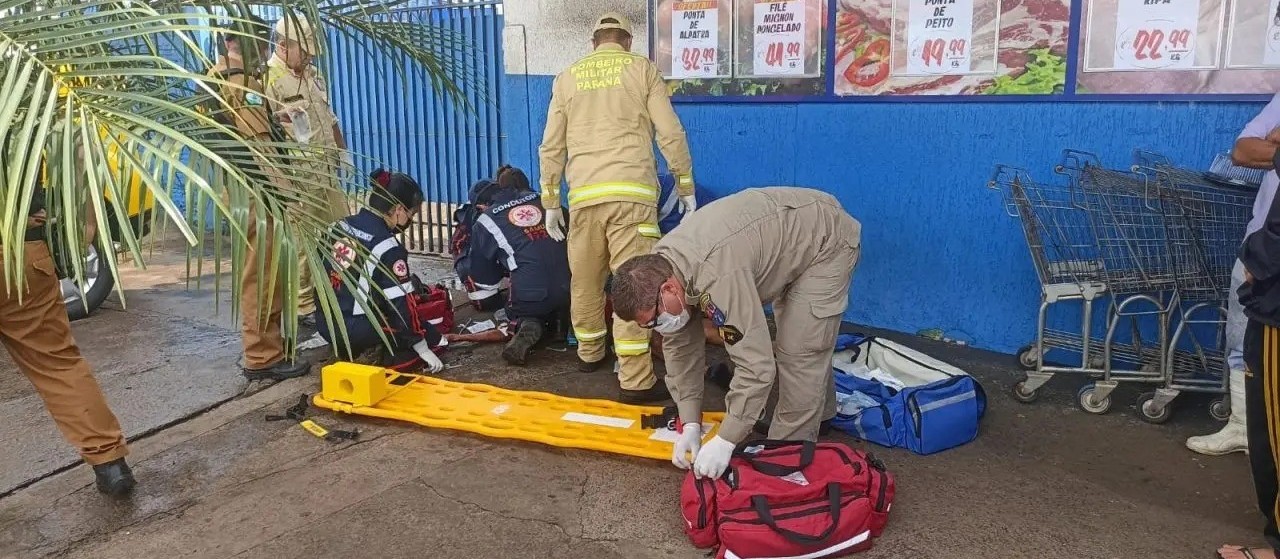 Homem é socorrido com ferimentos graves após ser esfaqueado em Maringá