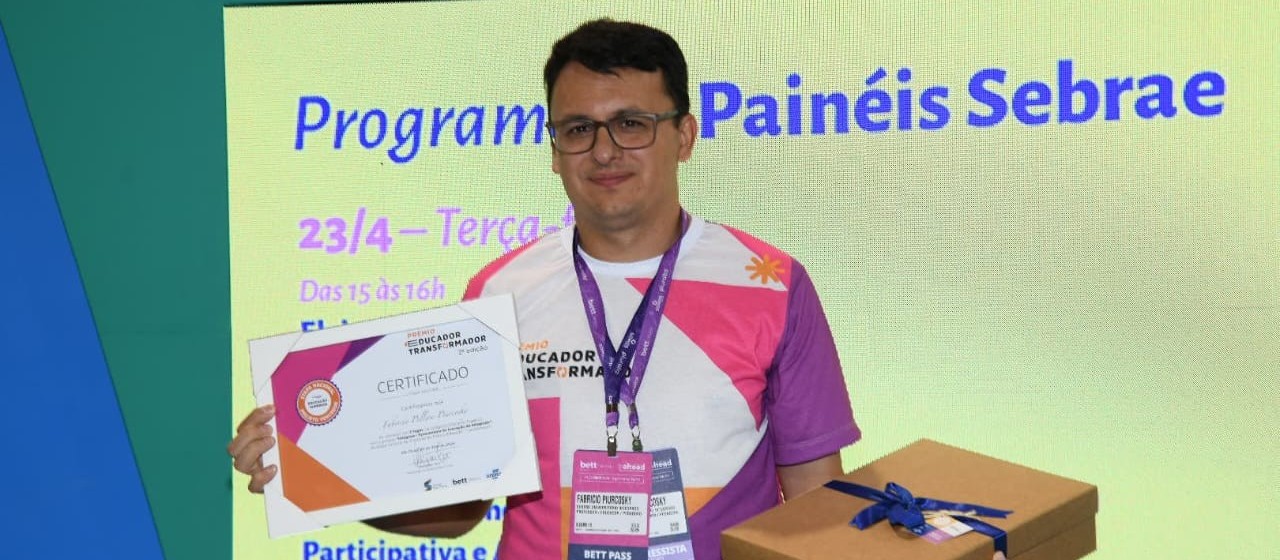 Professor de Campo Mourão vence prêmio nacional de educação