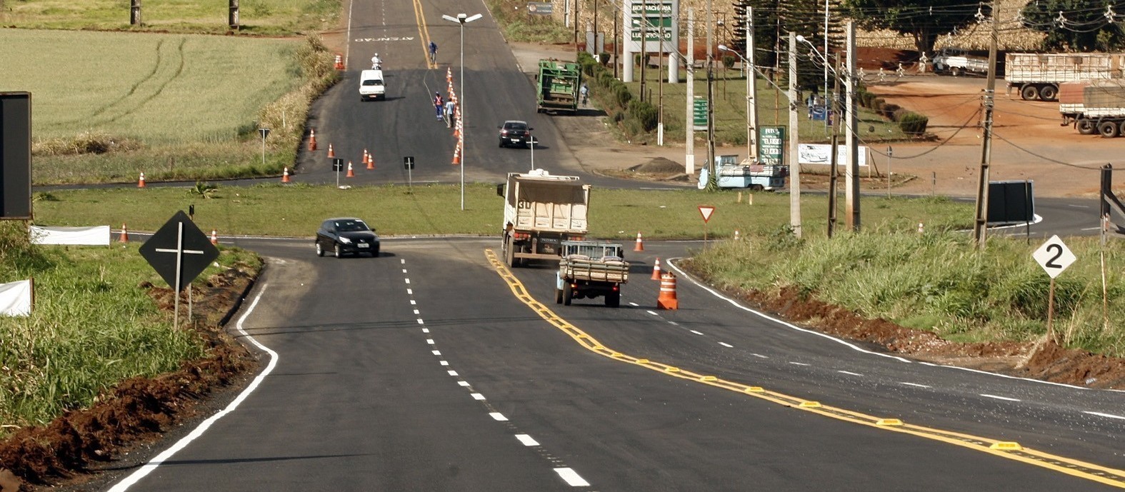 Obras de recuperação do Contorno Sul estão novamente paradas