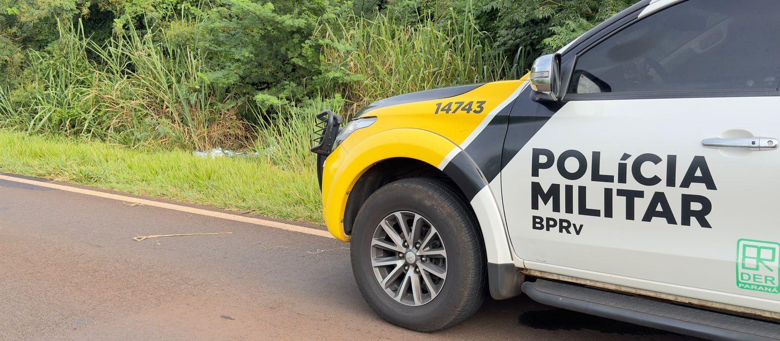 Ciclista é atropelado e morre na PR-455