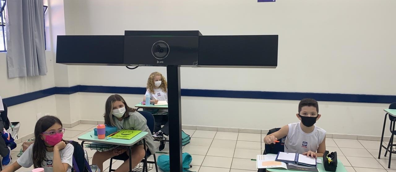 Robô permite que alunos do ensino remoto tenham a mesma experiência da sala de aula