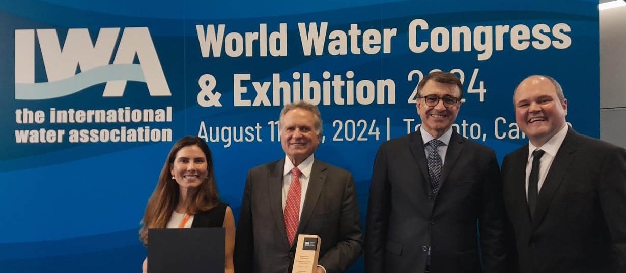 Sanepar leva prêmio internacional de empresa inovadora para ações climáticas