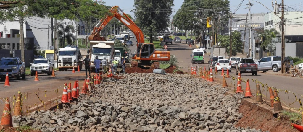 Avenida Morangueira de Maringá terá interdição para segunda fase de obras
