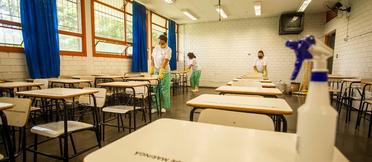 UEM contrata 50 funcionários para garantir higienização das salas de aula