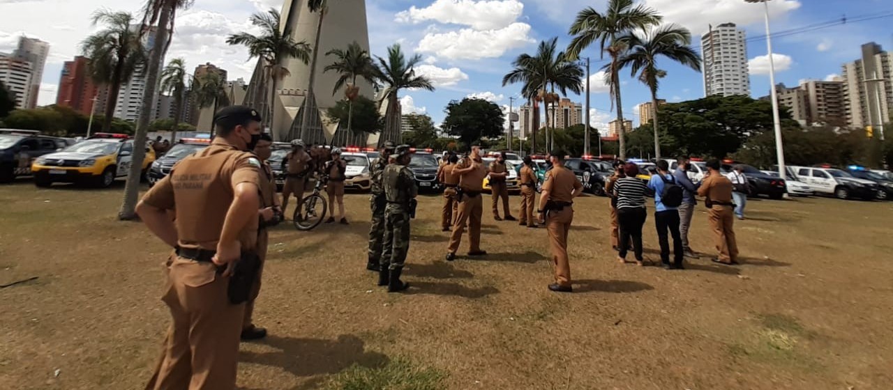 Com muitos policiais nas ruas, PM lança a operação Sinergia em Maringá