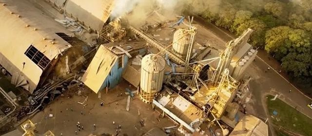 Sobe para sete o número de mortos em explosão de silos de grãos de cooperativa em Palotina