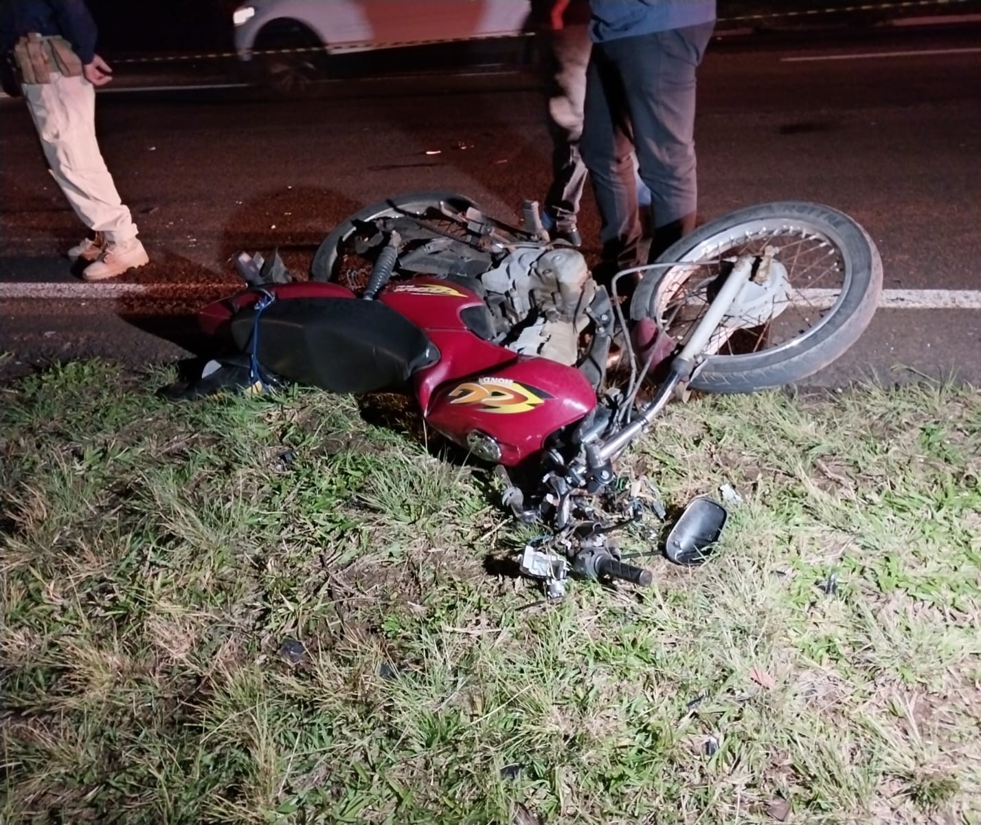 Motociclista morre em acidente na BR-376 em Maringá, próximo ao distrito de Iguatemi