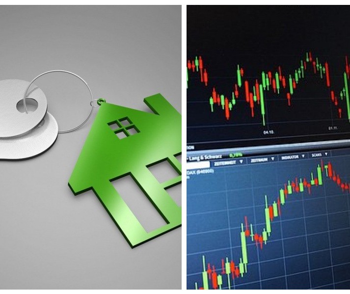 Investimentos em imóveis e ações