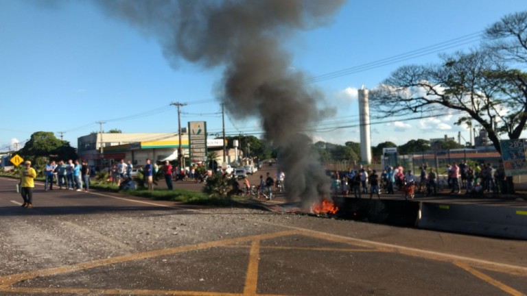 Fim do protesto na Avenida Colombo