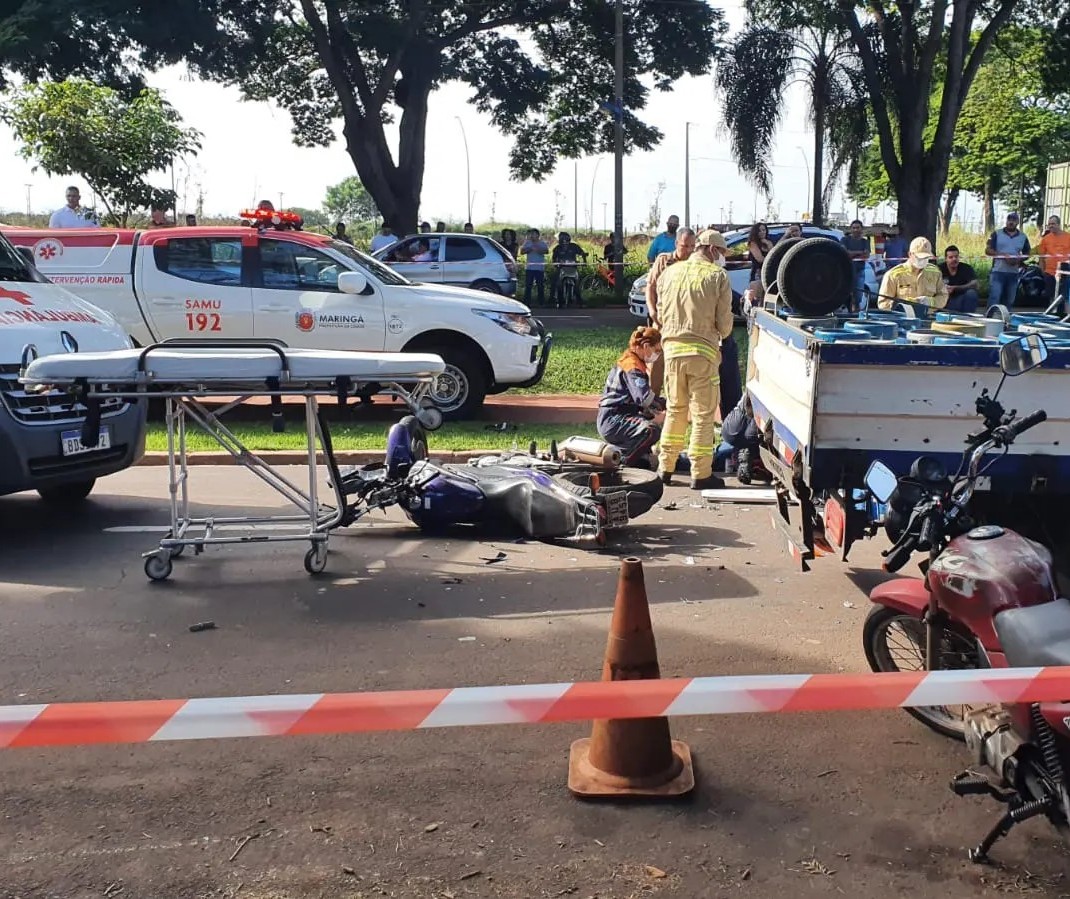 Policial morre em acidente de moto na Avenida Gastão Vidigal