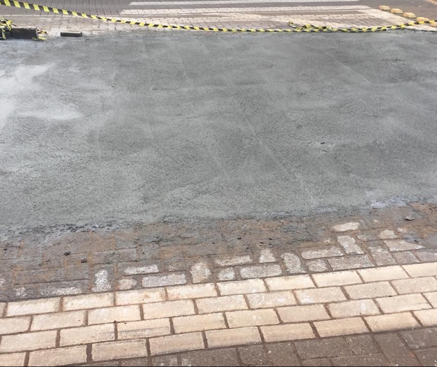 Travessias de pedestres no novo centro terão piso podotátil