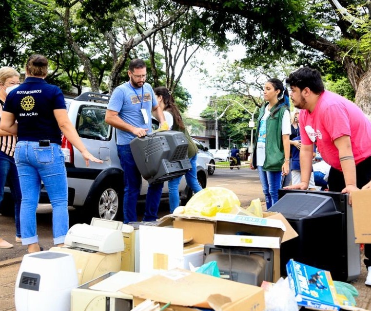 Rotary espera arrecadar 1 tonelada de materiais recicláveis nesse sábado (4)