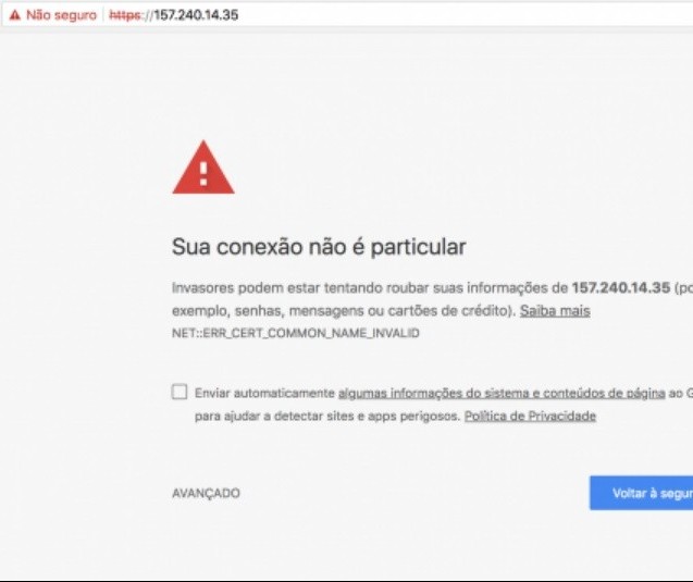 Google pune com aba de redirecionamento sites ‘não-seguros’