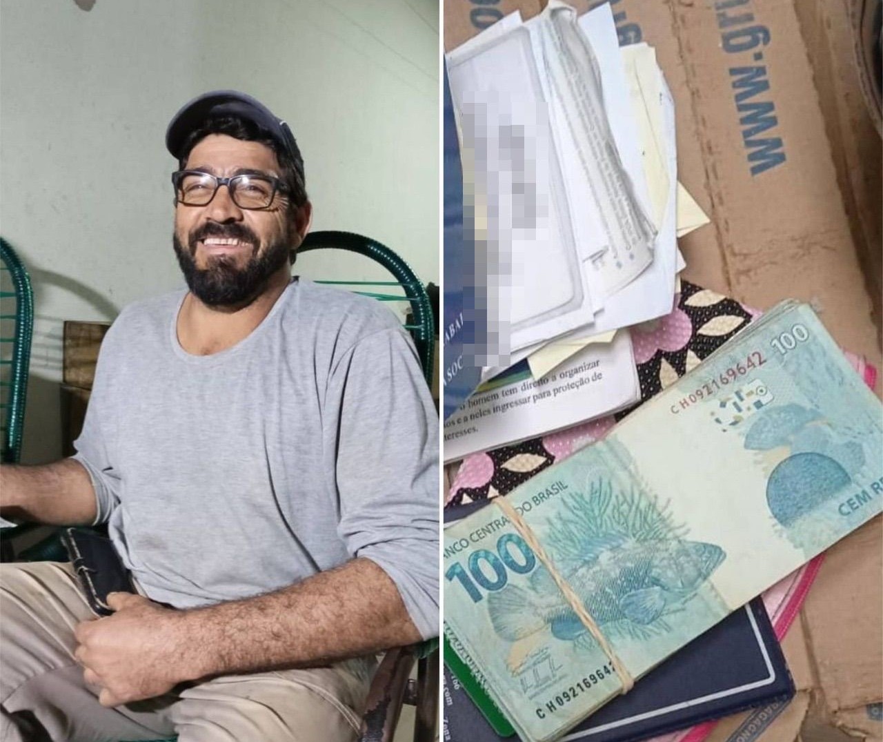 Pedreiro de Paiçandu que achou R$ 5,4 mil e devolveu estava sem trabalhar e com muitas dívidas: ‘água, luz e prestações atrasadas’