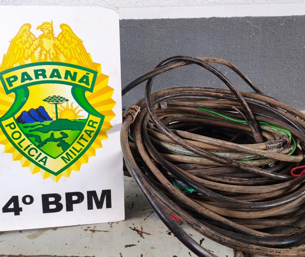 Ladrão de fios se esconde em caixa d´água, mas é preso em Maringá