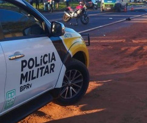 Acidente entre carro e moto deixa uma pessoa morta na PR-082