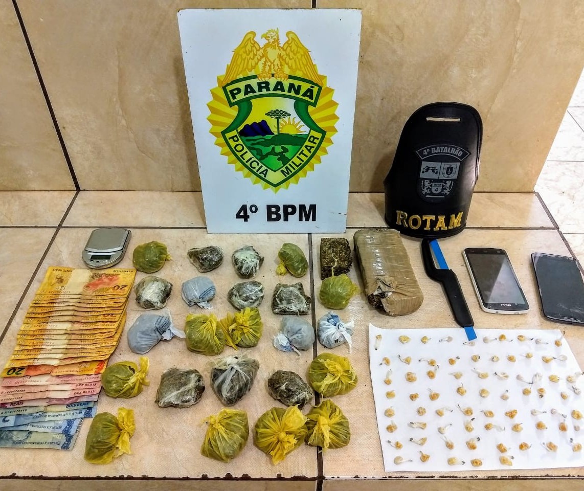 Polícia desarticula ponto de tráfico no Jardim Alvorada