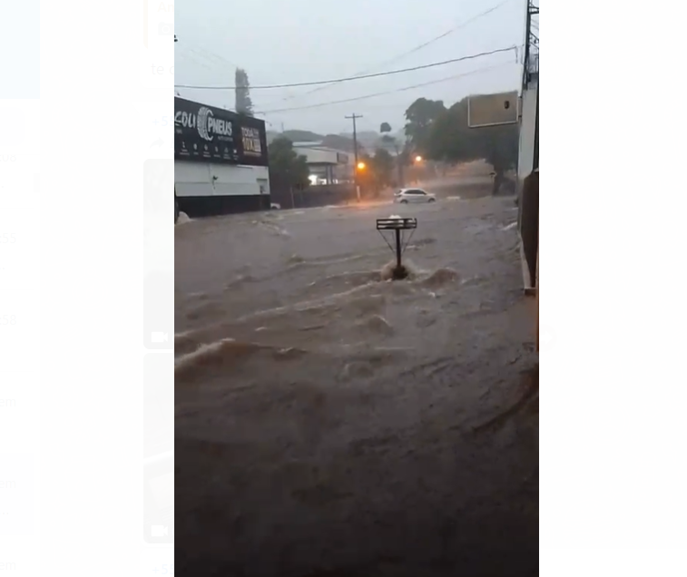 Chuva forte e rápida atinge Nova Esperança e deixa estragos