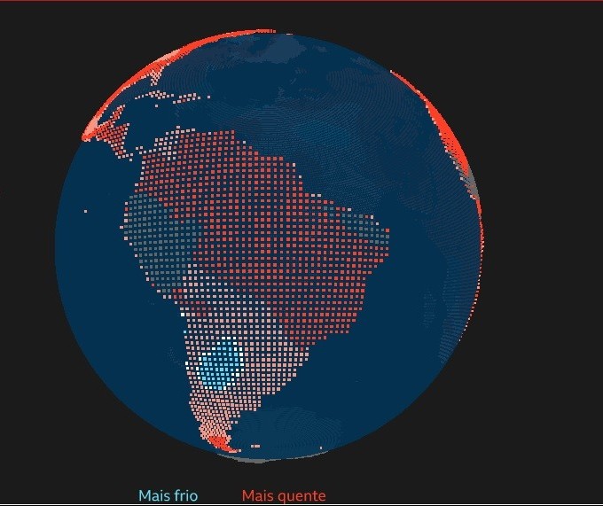 Ferramenta interativa permite avaliar o quanto uma cidade esquentou