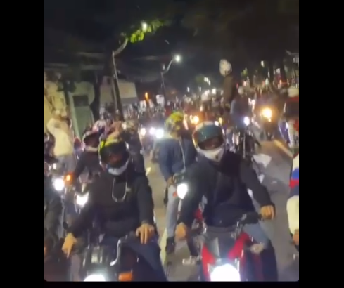 Polícia Militar identifica organizadores de passeio noturno de motocicletas