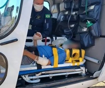 Criança é socorrida de helicóptero após ser atropelada em Maringá