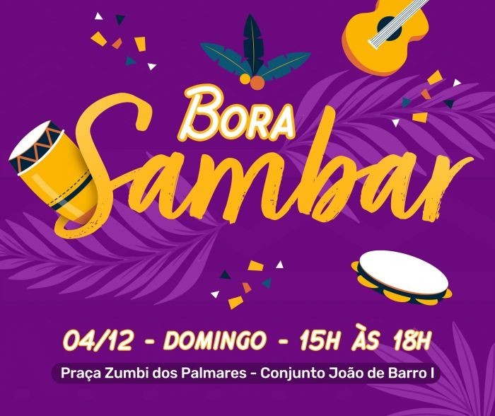 Domingo tem música para celebrar o Dia Municipal do Samba