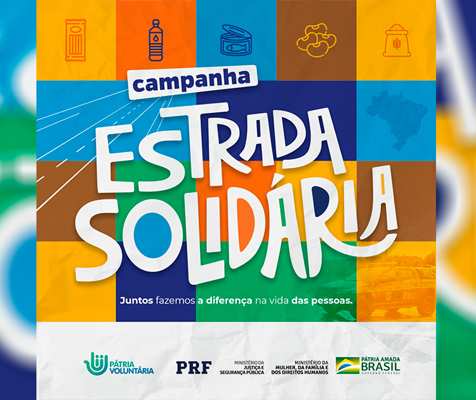 Campanha Estrada Solidária da PRF arrecada alimentos